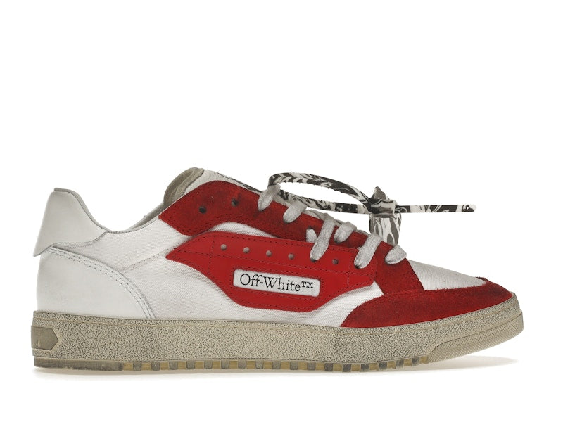 OFF-WHITE Vulcanized 5.0 Low Top White Red