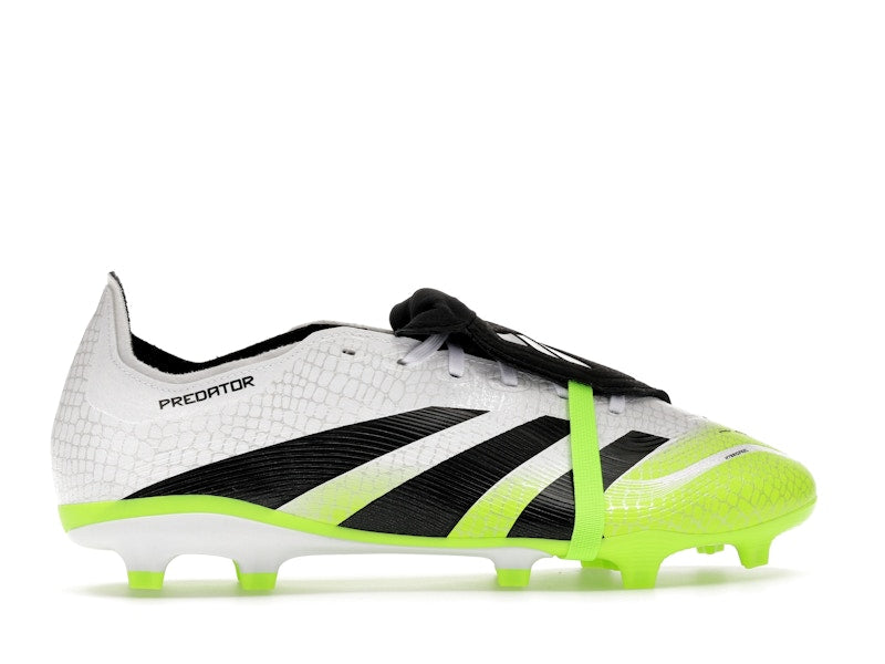 adidas Predator League Fold-Over Tongue FG/MG Cloud White Core Black Lucid Lemon