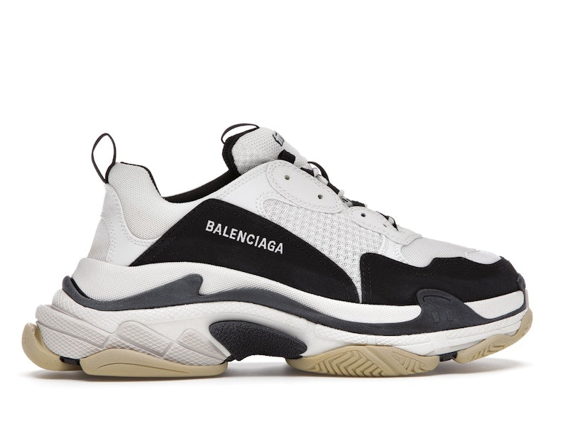 Balenciaga Triple S White Black