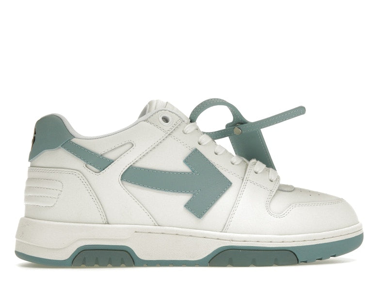 OFF-WHITE Out Of Office OOO Low Tops White Celadon