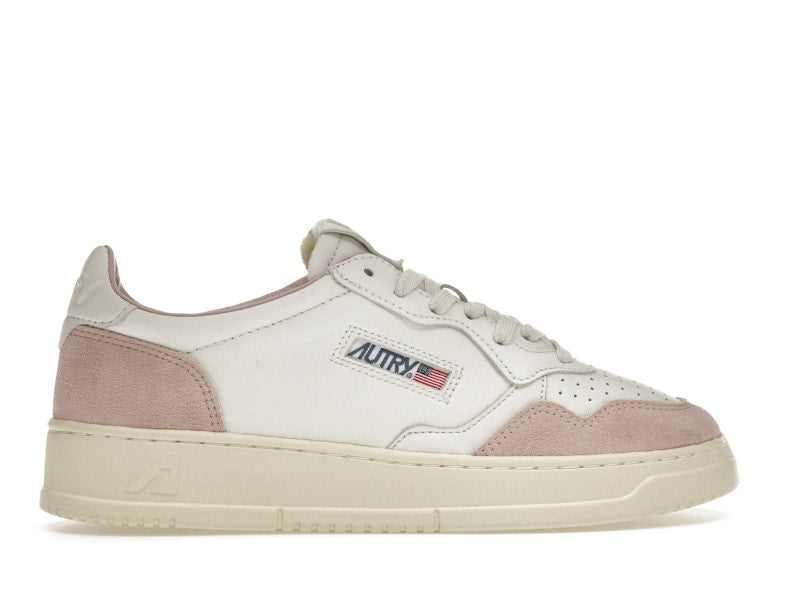 Autry Medalist Leather Low White Powder (Women's)