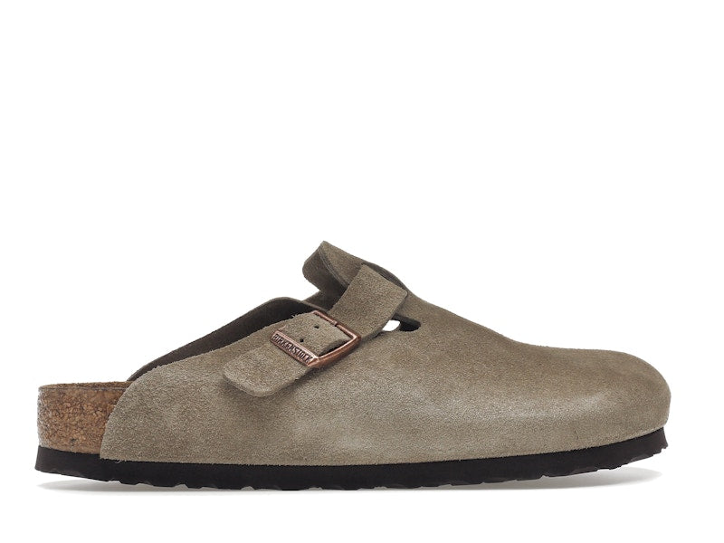 Birkenstock Boston Soft Footbed Suede Taupe