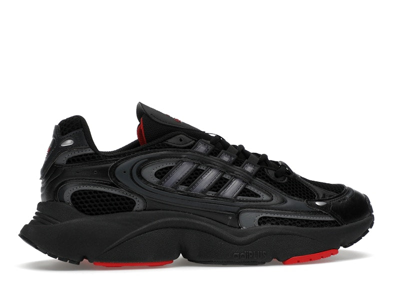 adidas Ozmillen Core Black Grey Better Scarlet