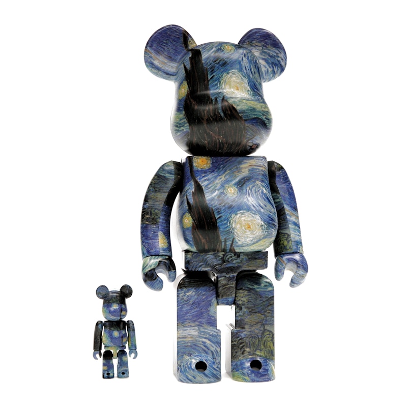 Bearbrick Vincent van Gogh The Starry Night 100% & 400% Set