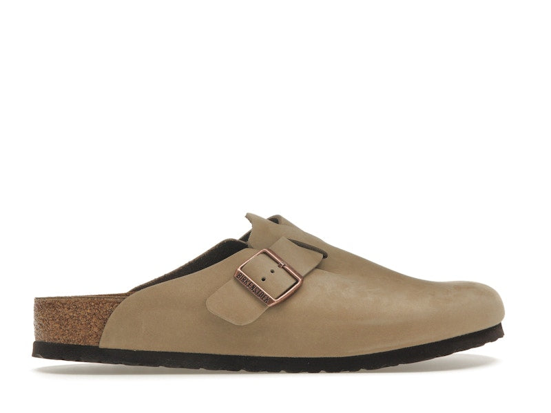 Birkenstock Boston Oiled Leather Tobacco Brown