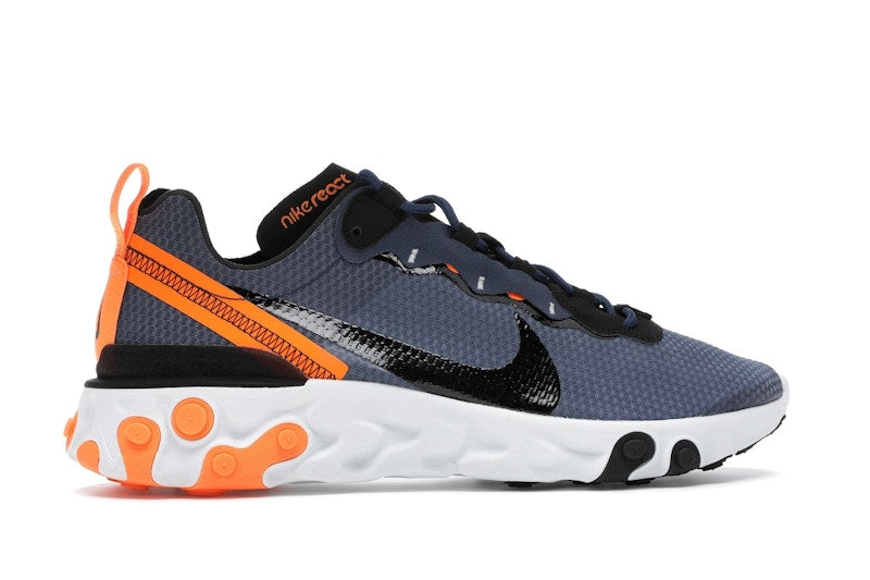 Nike React Element 55 SE Midnight Navy Total Orange