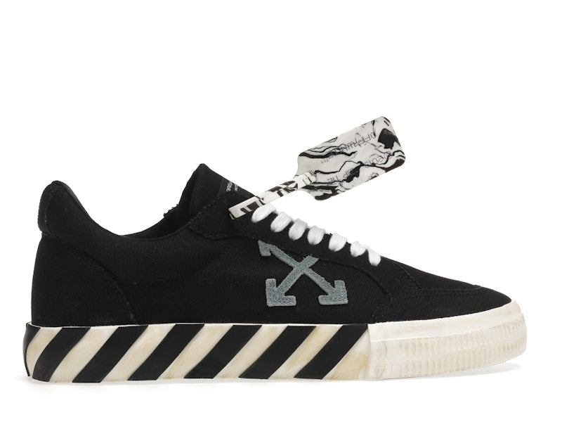 OFF-WHITE Vulc Low Black Light Blue Arrow