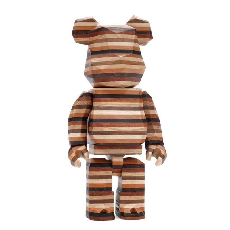 Bearbrick Karimoku Fragment Polygon-Horizon 400% Wood