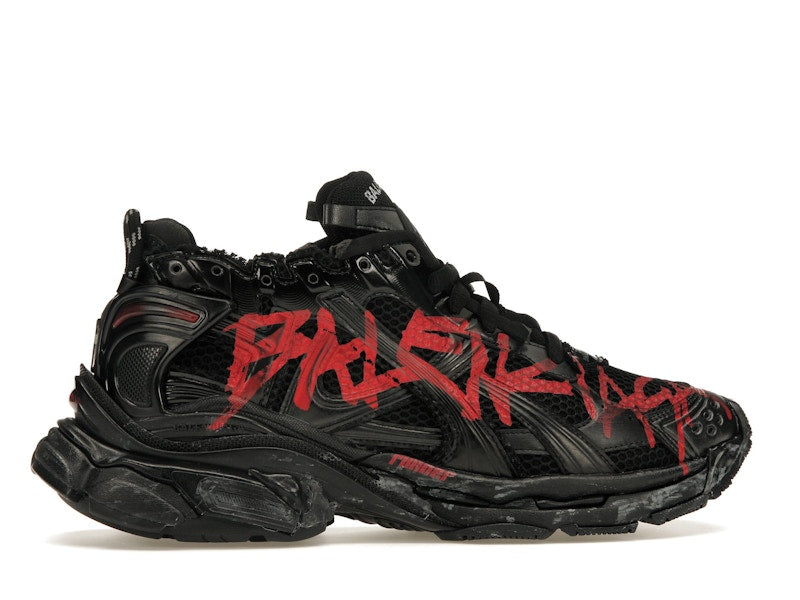 Balenciaga Runner Graffiti Black Red