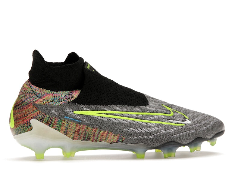 Nike Gripknit Phantom GX Elite Dynamic Fit Fusion FG Black White Blue Glow Volt