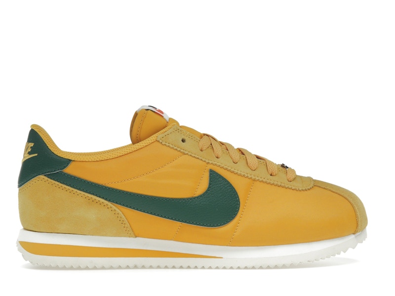 Nike Cortez Textile Yellow Ochre Gorge Green (Women's)
