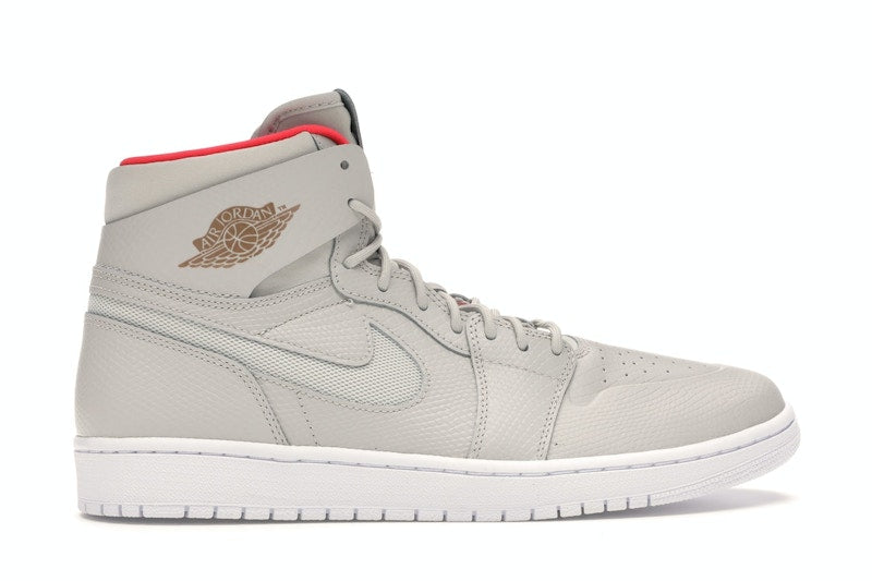 Jordan 1 Retro High Nouveau Pure Platinum Bright Crimson