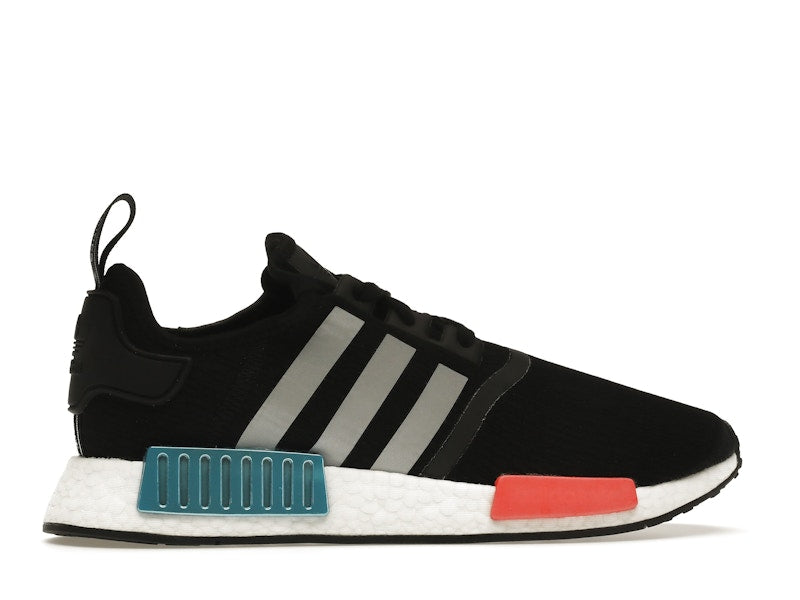 adidas NMD R1 Black Silver Solar Red