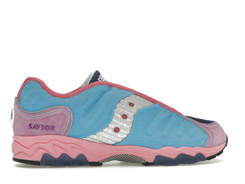Saucony Matrix Jae Tips No Shoes In The House Blue Pink