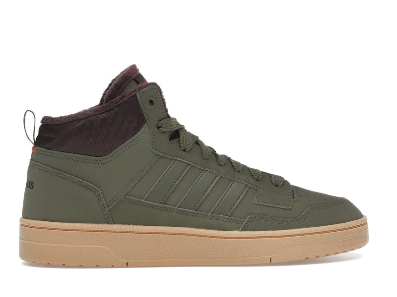 adidas Rapid Court Mid Winterized Olive Strata Shadow Brown Gum