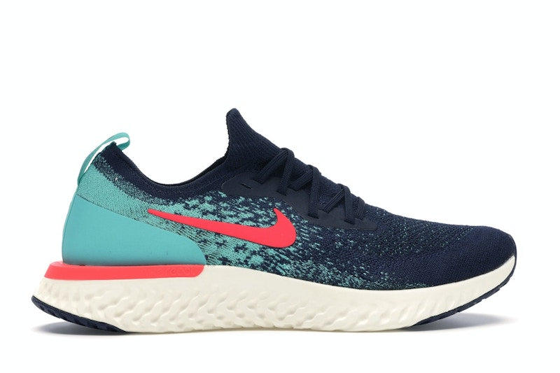 Nike Epic React Flyknit College Navy Hyper Jade