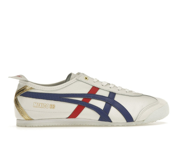 Onitsuka Tiger Mexico 66 White Blue Red Metallic Gold