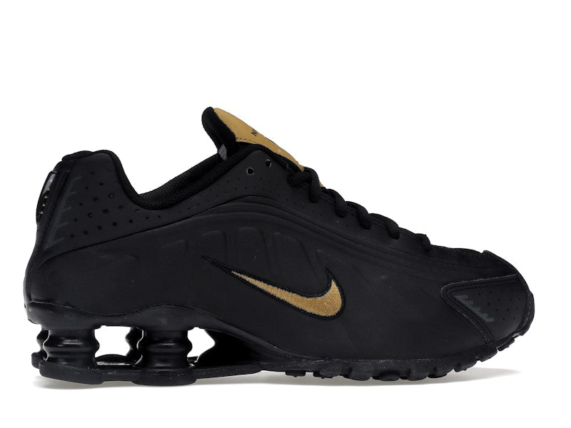 Nike Shox R4 Black Metallic Gold (GS)