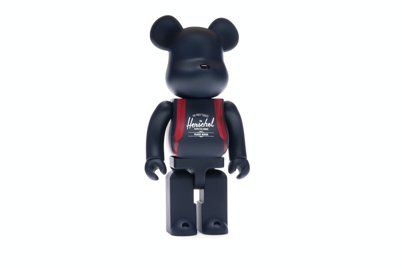 Bearbrick Medicom Herschel Peacoat 100% & 400% Set Navy