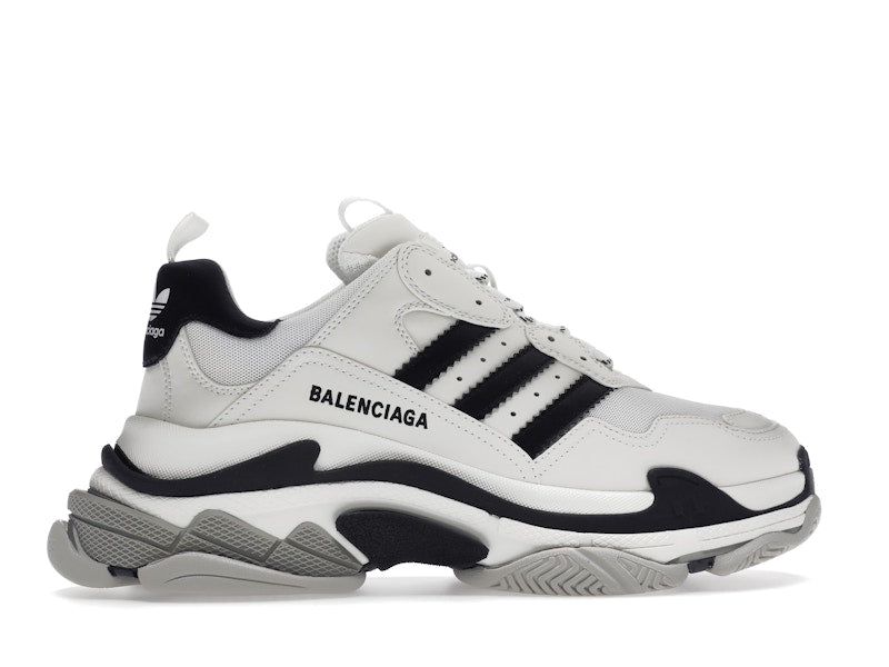 Balenciaga x adidas Triple S White Black
