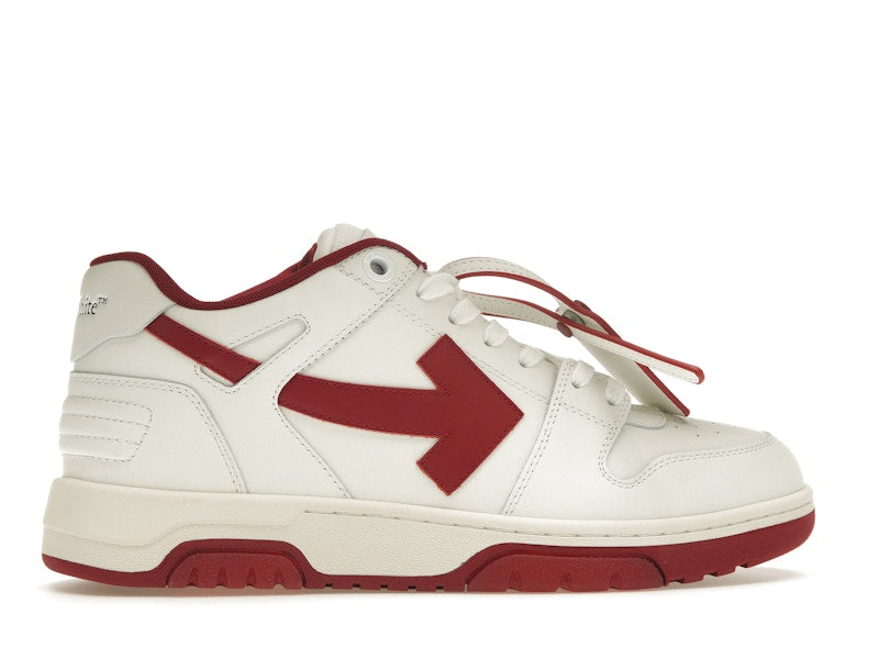 OFF-WHITE Out Of Office OOO Low Tops White Red White Tag