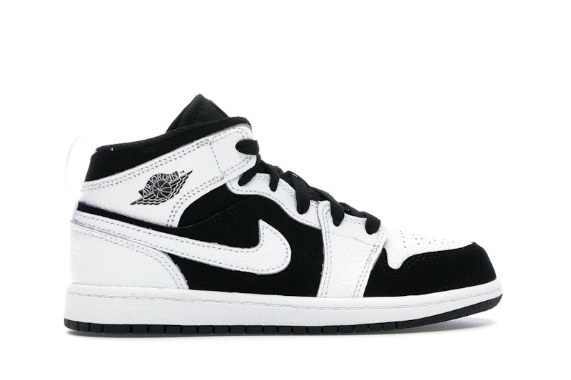 Jordan 1 Mid White Black (PS)
