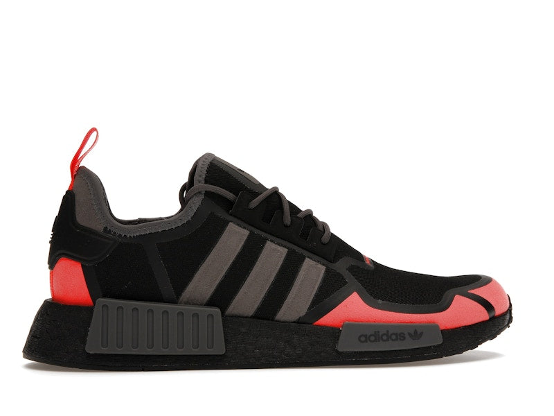 adidas NMD R1 Core Black Solar Red Grey
