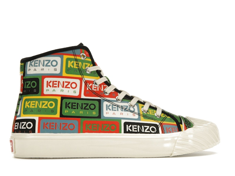 Kenzo School High Top Trainers Multi