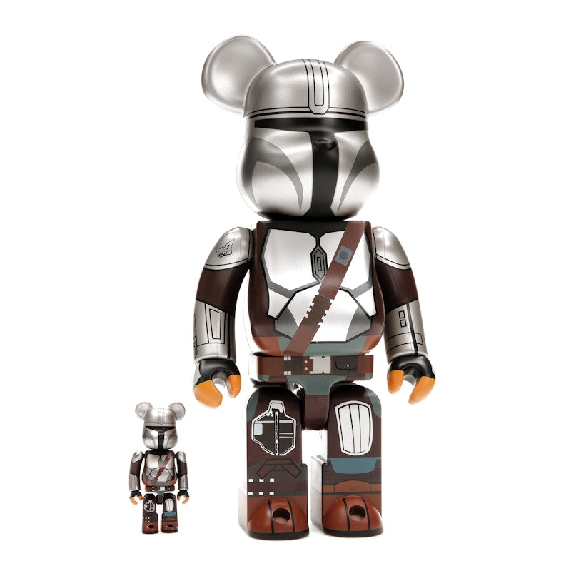 Bearbrick x Star Wars The Mandalorian Beskar Armor 100% & 400% Set
