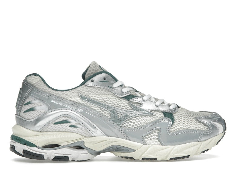 Mizuno Wave Rider 10 White Slate Bistro Green