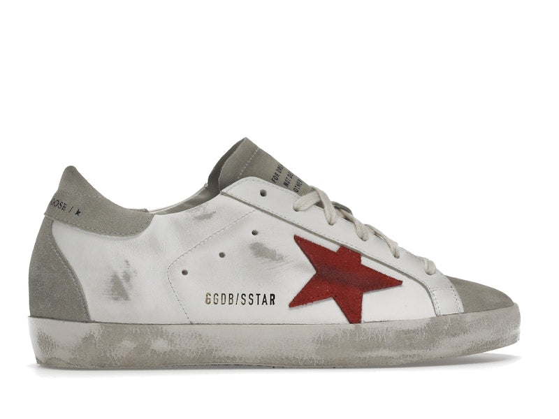 Golden Goose Super-Star White Grey Red (Women's)