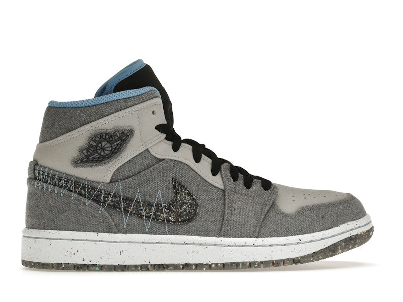 Jordan 1 Mid Crater Grey University Blue