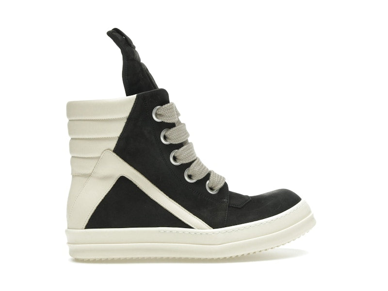 Rick Owens Geobasket Jumbo Lace High Black Milk