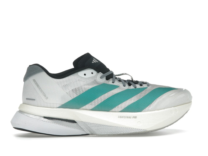 adidas Adizero Boston 13 White Pure Teal