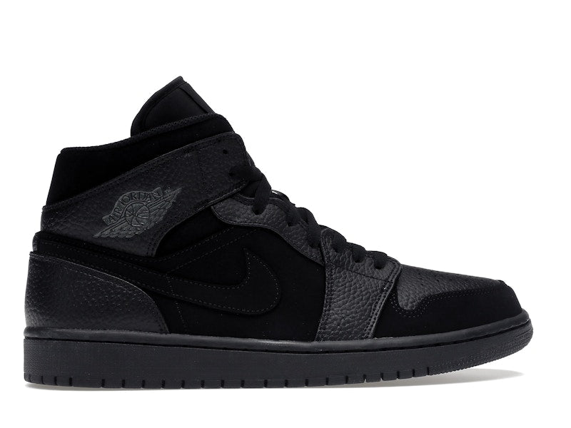 Jordan 1 Mid Black Dark Smoke Grey