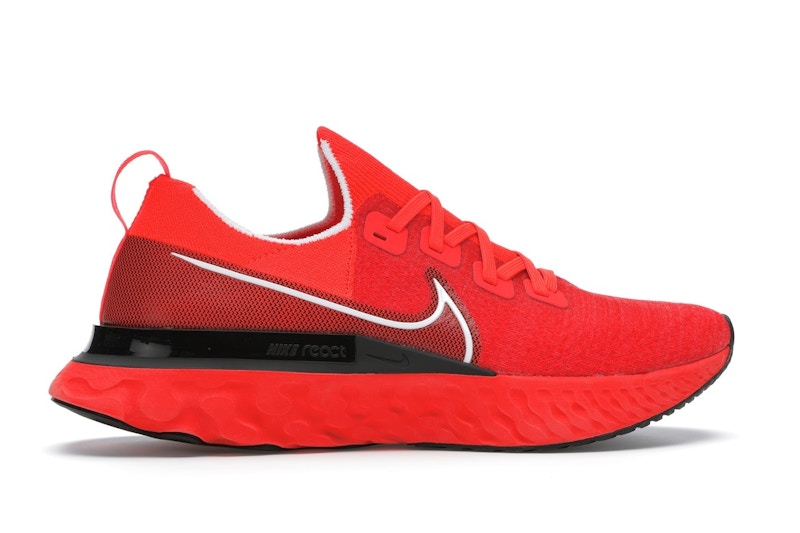 Nike React Infinity Run Flyknit Bright Crimson Black