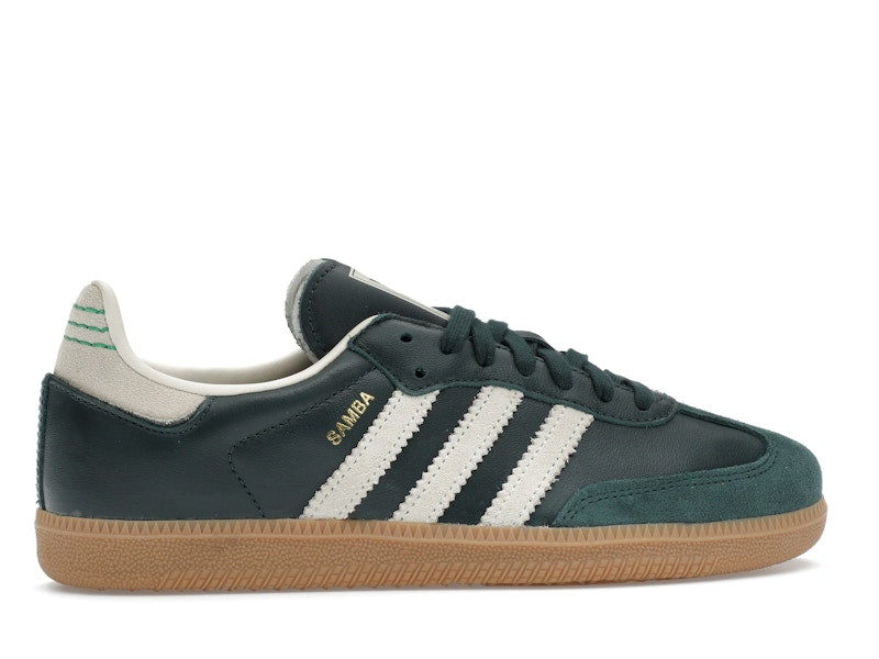 adidas Samba OG Shadow Green Cream White Gold Metallic