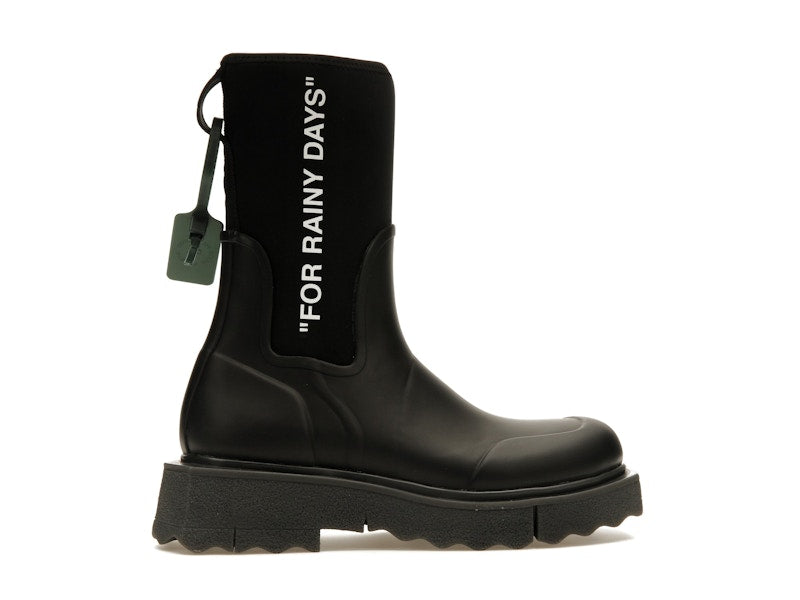 OFF-WHITE For Rainy Days Rain Boot Black (Women's)