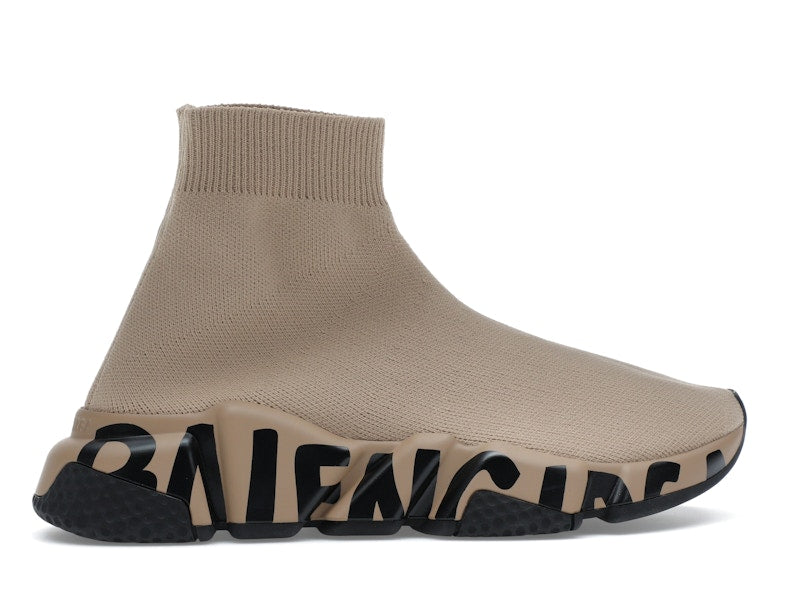 Balenciaga Speed Graffiti Beige Black (Women's)