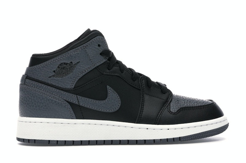 Jordan 1 Mid Black Dark Grey (GS)