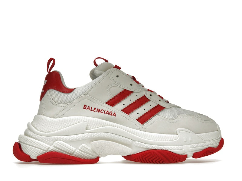 Balenciaga x adidas Triple S White Red