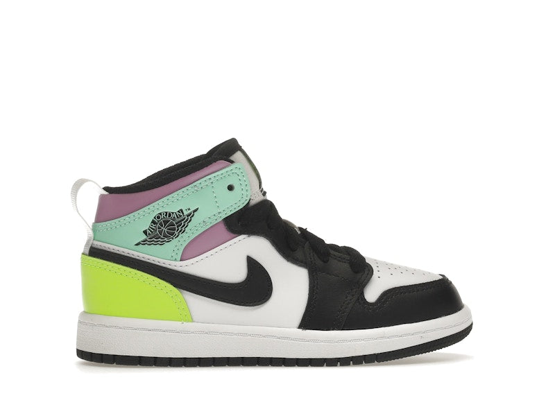 Jordan 1 Mid Pastel Black Toe (PS)