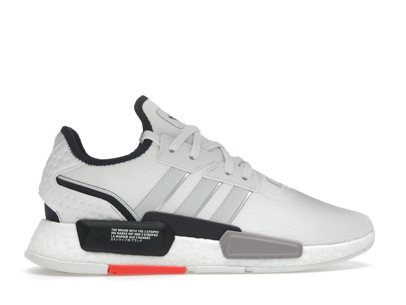 adidas NMD G1 Crystal White Grey Solar Red
