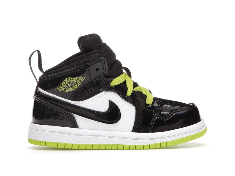 Jordan 1 Mid Black Cyber Mystic Green (TD)