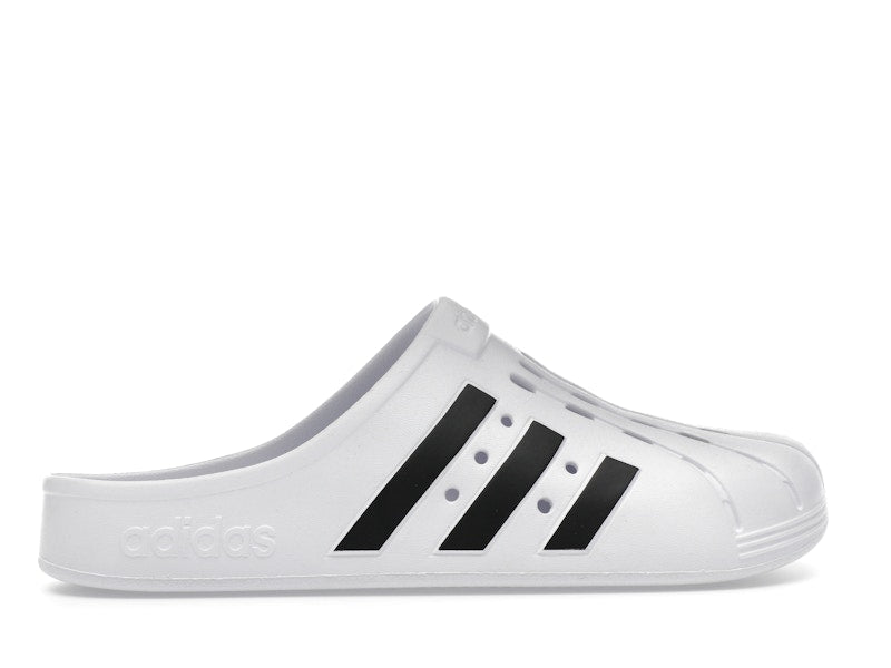 adidas Adilette Clog White Black