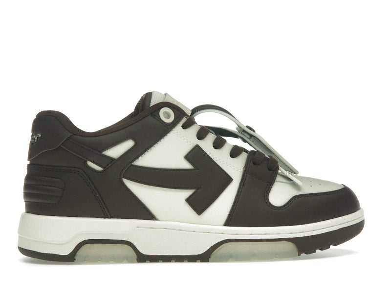 OFF-WHITE Out Of Office "OOO" Low Tops Chocolate Cream