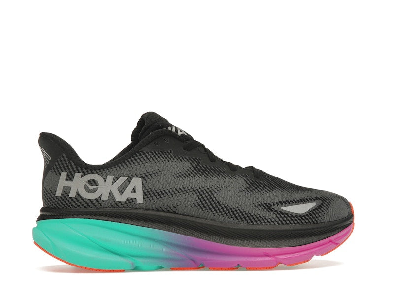 Hoka One One Clifton 9 Gore-Tex Black Electric Aqua (Women's)