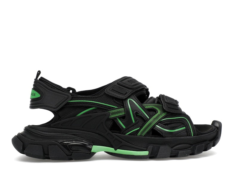Balenciaga Track Sandal Black/Fluo Green