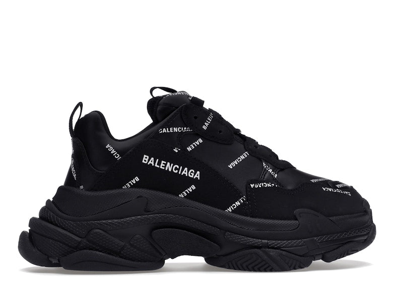 Balenciaga Triple S Black Logo (Women's)