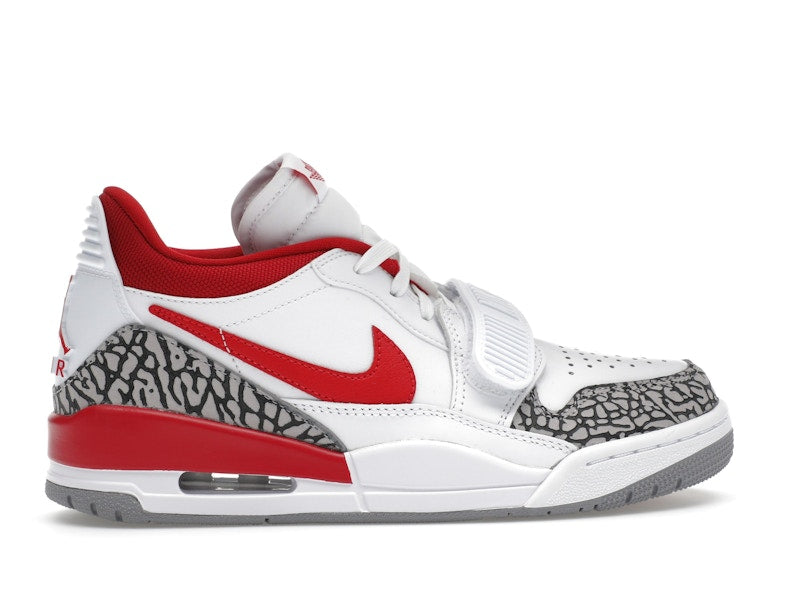 Jordan Legacy 312 Low White Cement Gym Red (Women's)